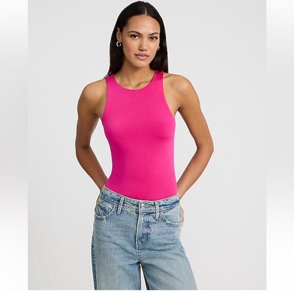 NWT Express Compression Fuchsia Bodysuit XL - Picture 2 of 6